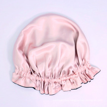 Luxury Customized Double Layer Silk Sleep Hair Bonnet with bondage